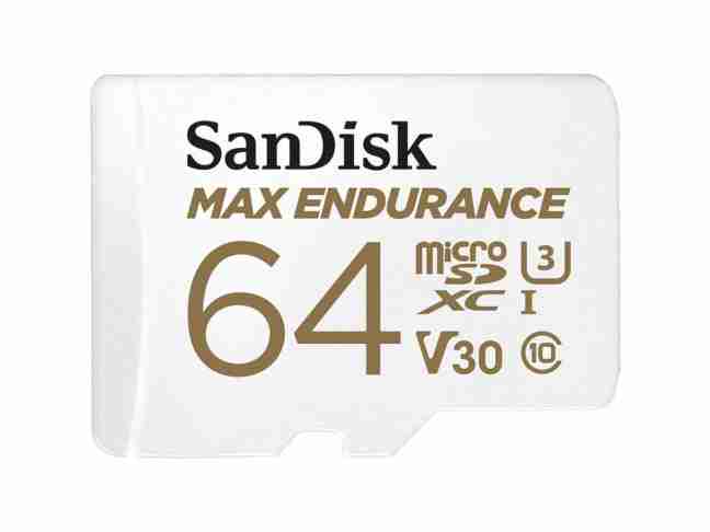 Карта пам'яті SanDisk 64 GB microSDXC Max Endurance UHS-I U3 V30 + SD adapter (SDSQQVR-064G-GN6IA)