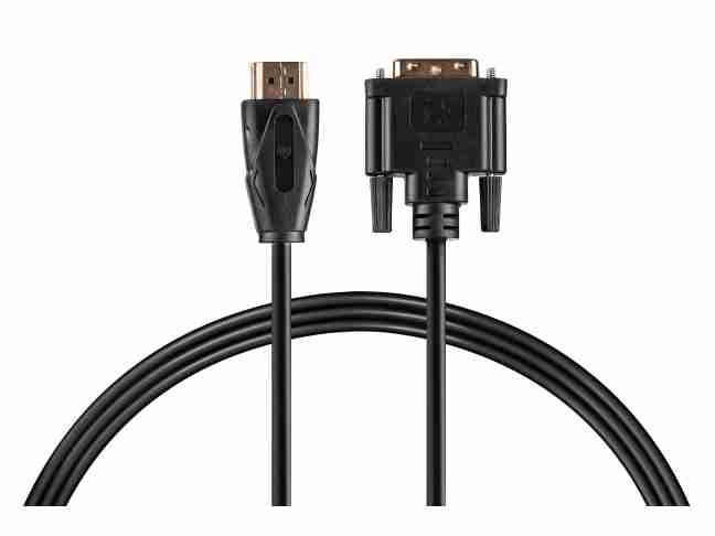 Кабель 2E (-W1701) HDMI TO DVI 24+1, Molding Type, 1.8m Black