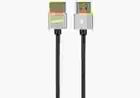 Кабель 2E (-W9668G-1M) HDMI 2.0 Gen 2 Ultra Slim Cable Gold 1m