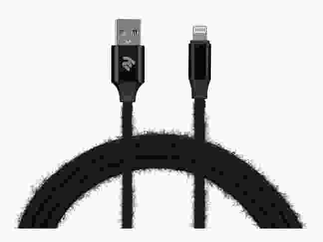 Кабель 2E -CCLAC-BLACK Fur USB 2.0 to Lightning Cable, 1м, Black