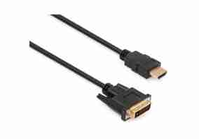 Кабель Vinga HDMI to DVI 24+1pin, 1.8m (VCPHDMI2DVIMM1.8BK)