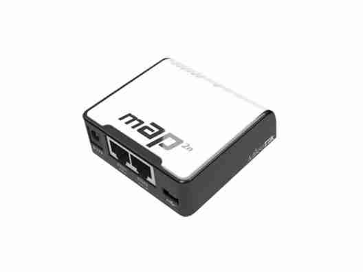 Точка доступа MikroTik mAP2nD (2x10/100 Ethernet ports, 1x micro USB, 1,2 dBi, PoE)