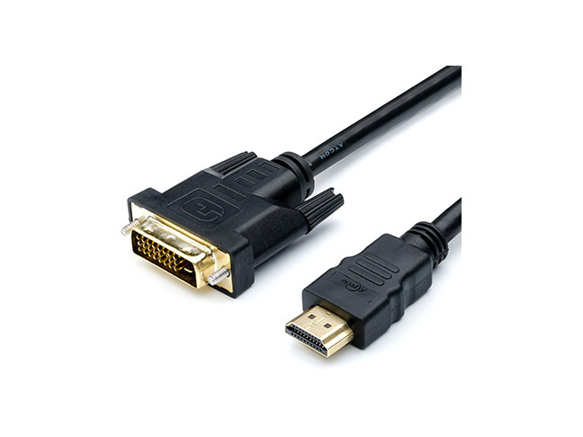 Кабель ATCOM DVI - HDMI 2 Ferite 5 м Black (9154)