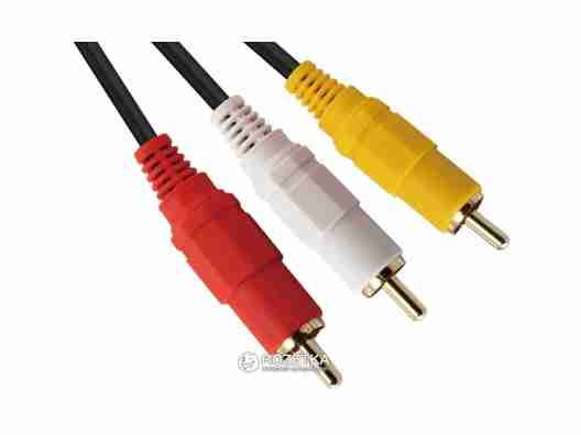 Кабель ATCOM Audio-Video 3 x RCA - 3 x RCA 3 м (10712)