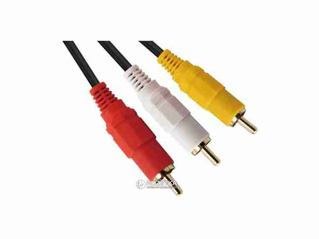 Кабель ATCOM Audio-Video 3 x RCA - 3 x RCA 3 м (10712)