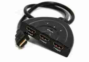 Кабель Cablexpert (DSW-HDMI-35) HDMI-3хHDMI M/F v.1.4, 0.5м