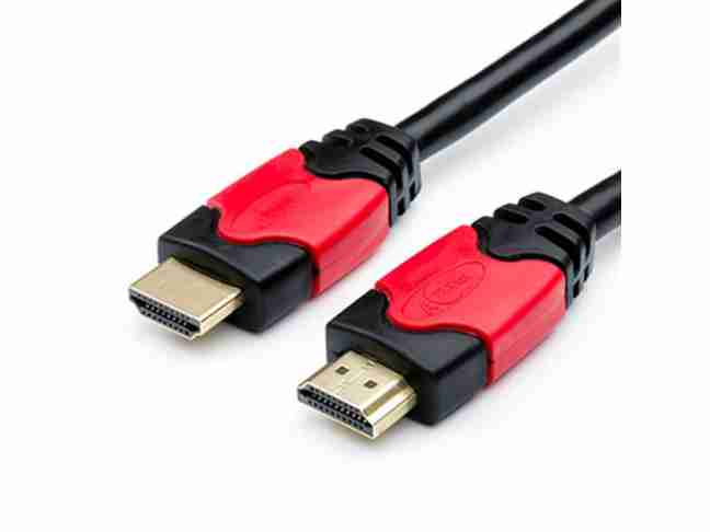 Кабель ATCOM (14950) HDMI-HDMI, 15м Red/Gold connector 2 ferrite core polybag