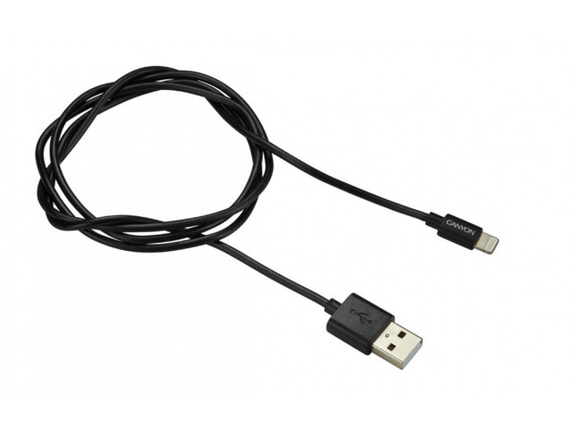 Кабель Canyon (CNS-MFICAB01B) USB - Lightning 1м, Black
