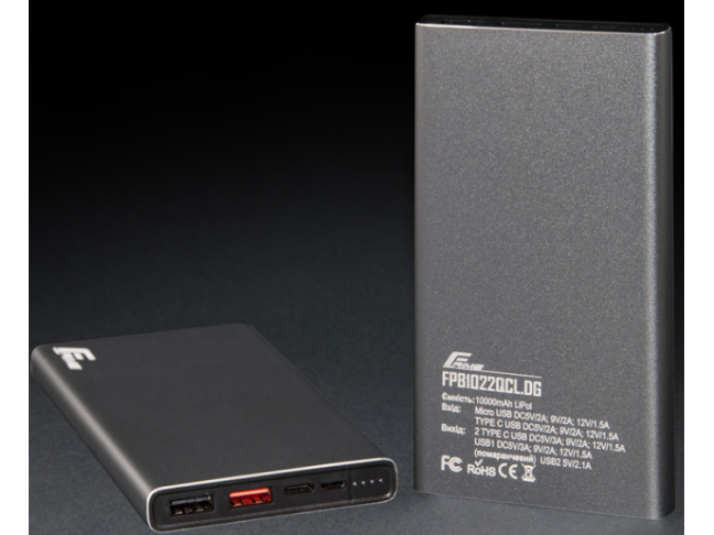 Внешний аккумулятор (Power Bank) Frime 10000mAh QC3.0 Dark Grey (FPB1022QCL.DG)