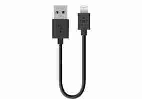 Кабель Belkin USB 2.4A Lightning charge/sync cable 0.15m Black F8J023BT06INBLK