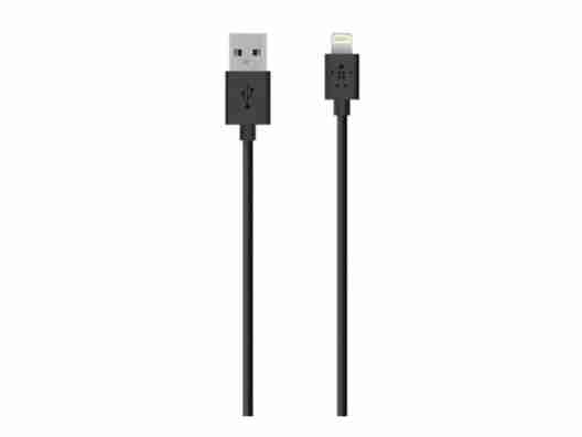 Кабель Belkin USB 2.0 LIGHTNING charge/sync cable 2m Black F8J023bt2M-BLK