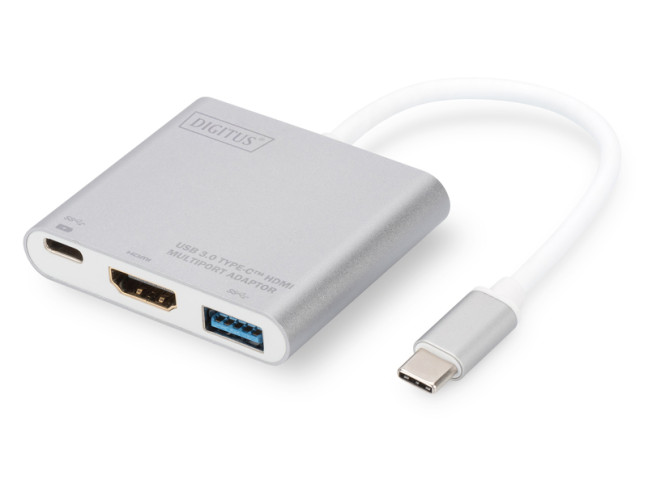 Мультипортовий адаптер Digitus (DA-70838-1) Мультиадаптер USB Type-C - HDMI