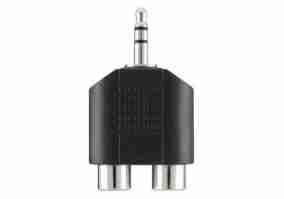 Перехідник Belkin 3.5мм jack-2RCA (M/F), PORTABLE,BLACK (F3Y120BF)