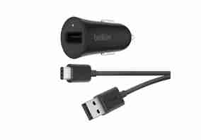 Автомобільний зарядний пристрій Belkin (F7U032bt04-BLK) BOOST UP Quick Charge™3.0 Car Charger with USB-A to USB-C Cable
