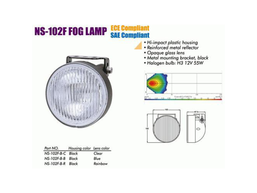 Дополнительные фары Sirius NS-102 F-B-C