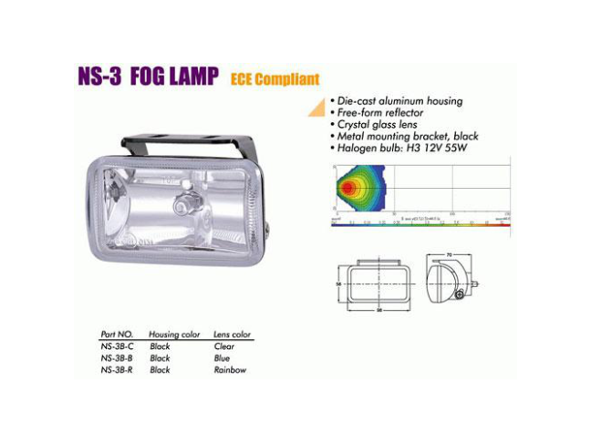 Дополнительные фары Sirius NS-3 B-C