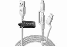 Кабель Spigen Essential C10i3 Silver USB-C+Micro-B 5-pin+USB Lightning to USB 2.0 000CB23017