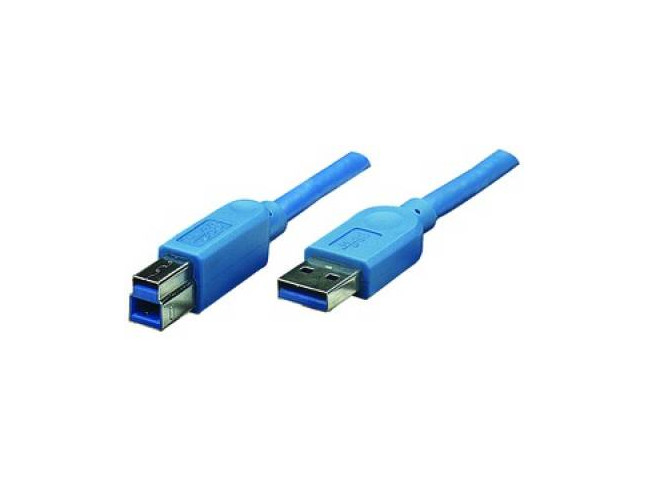 Кабель ATCOM USB 3.0 AM/BM 3 м blue