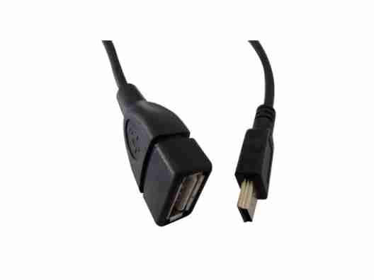 Кабель ATCOM USB 2.0 AF/miniUSB 5 pin 0.8m OTG (12821)