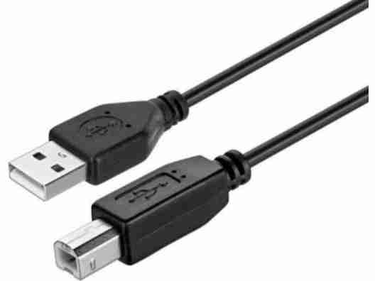 Кабель KIT USB 2.0(AM/BM) black 1.8m S-W-006
