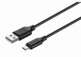 Кабель KIT USB 2.0 to Micro USB cable 2A black 1m S-W-002