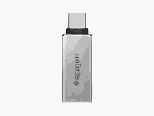 Переходник Spigen 000CA25553 Essential CA300 USB-C Male to USB-A Female Adapter (1Pack)