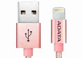 Дата кабель A-Data USB 2.0 AM to Lightning 1.0m MFI Rose Golden (AMFIAL-100CMK-CRG)