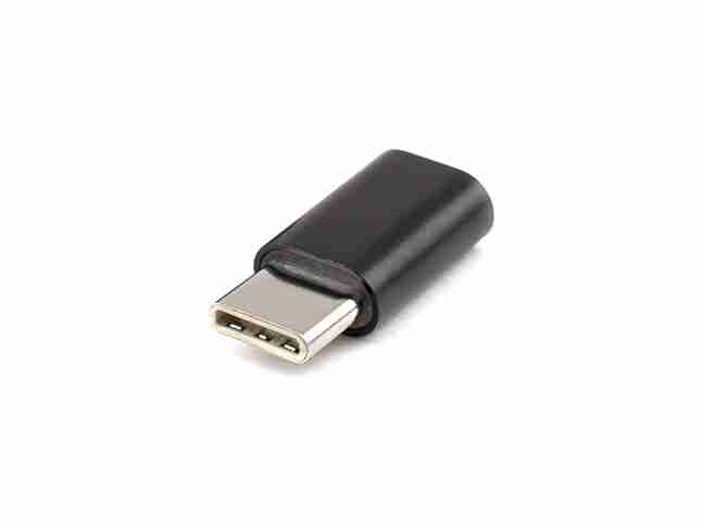 Переходник ATCOM Micro USB - USB Type-C Black (8101)