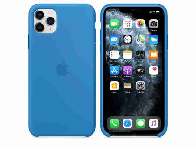 Чехол Apple Silicone Case for iPhone 11 Pro Max HQ Surf Blue ДУБЛЬ