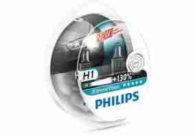 Галогенная лампа Philips H1 X-treme VISION +130%, 3700K, 2шт/блистер 12258XV+S2