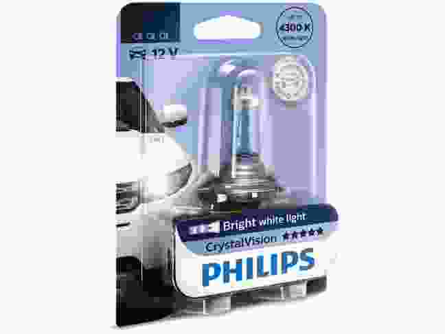 Галогенна лампа Philips H11 Cristal Vision, 4300K, 1шт/блістер 12362CVB1