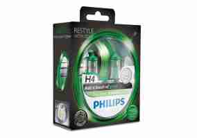 Галогенная лампа Philips H4 ColorVision Green, 3350K, 2шт/блистер 12342CVPGS2