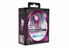 Галогенная лампа Philips H4 ColorVision Purple, 2шт/блистер 12342CVPPS2