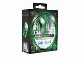 Галогенна лампа Philips H7 ColorVision Green, 3350K, 2шт/блістер 12972CVPGS2