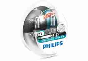 Галогенная лампа Philips H7 X-treme VISION +130%, 3700K, 2шт/блистер 12972XV+S2