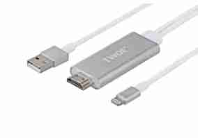 Адаптер 2E Lightning to HDMI with USB A Male Cable, Alumium Shell , 2 m W-2327