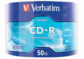 Диски CD-R Verbatim (43787) 700Mb 52x Wrap-box 50 шт