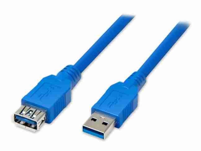 Кабель-подовжувач ATCOM USB 3.0 AM/AF 0.8 м blue