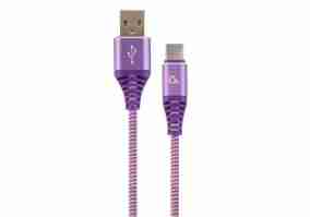 Кабель Cablexpert (CC-USB2B-AMCM-2M-PW), USB2.0 - USB Type C, 2м, Purple/White