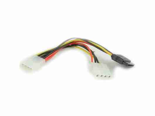 Кабель питания Gembird CC-SATA-PSY2 Molex female to Molex male + SATA power cable