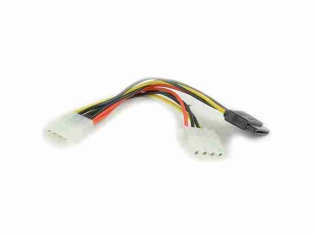 Кабель питания Gembird CC-SATA-PSY2 Molex female to Molex male + SATA power cable