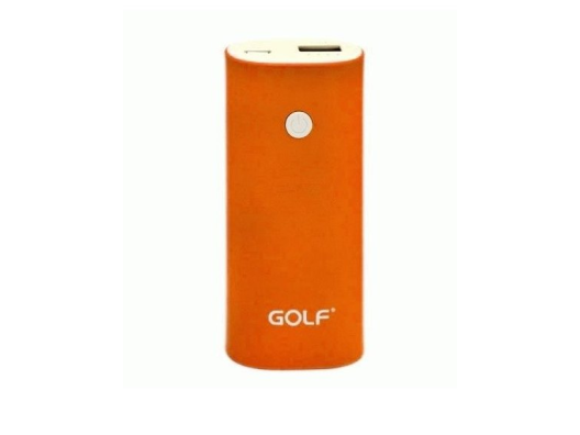 Внешний аккумулятор (Power Bank) Golf 5200 mAh Orange (GF-208)