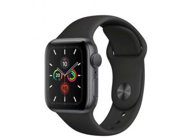 Смарт-часы Apple Series 5 40mm (GPS) Space Gray Aluminum Case with Black Sport Band (MWV82)