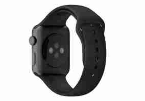 Ремешок Apple (MJ4N2) Sport Band Watch 42mm Black  with Space Gray Stainless Steel Pin