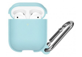 Чехол Silicone Case для Airpods 1/2 Nightglow Blue