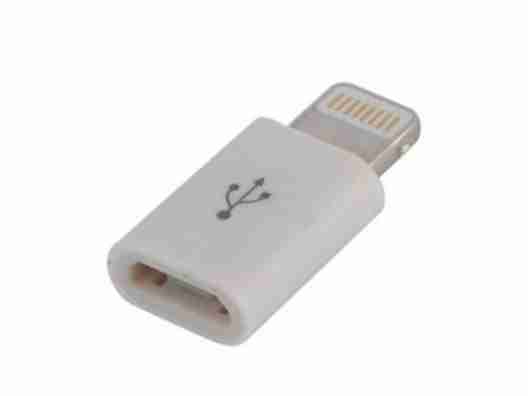 Переходник Lapara LA-Lightning-MicroUSB-adaptor white (Apple Lightning на Micro USB для iPhone 5/6)
