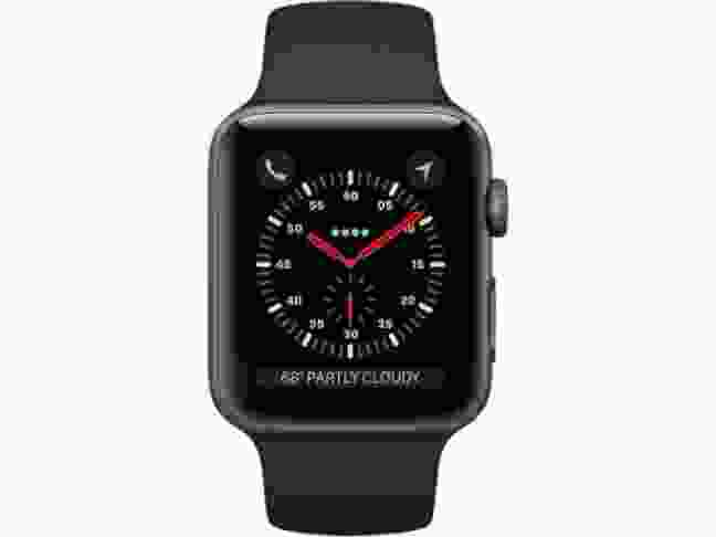 Розумний годинник Apple Watch Series 3 GPS 42mm Space Grey Aluminium Case with Black Sport Band (MTF32)
