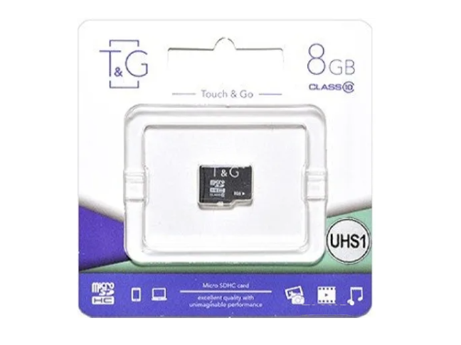 Карта пам'яті T&G 8 GB MicroSDHC Class 10 (TG-8GBSD10U1-00)