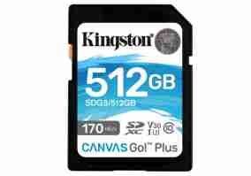 Карта пам'яті Kingston 512 GB SDXC Class 10 UHS-I U3 Canvas Go Plus (SDG3/512GB)