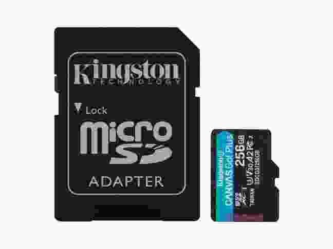 Карта памяти Kingston 256 GB microSDXC class 10 UHS-I U3 Canvas Go! Plus + SD Adapter (SDCG3/256GB)